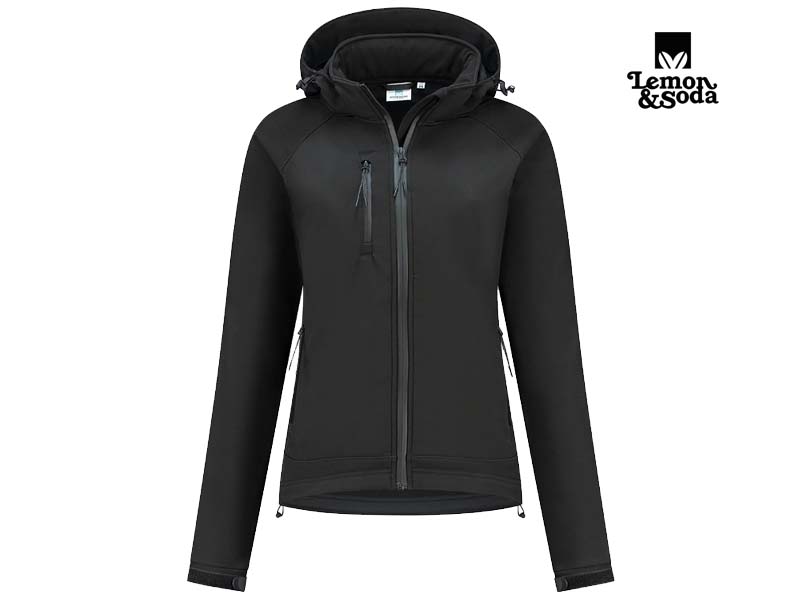 Lemon & Soda-LEM4827-Everywear Softshell Hooded Jacket_Midnight Blue-Voorkant