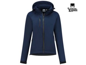 Lemon & Soda-LEM4827-Everywear Softshell Hooded Jacket_Midnight Blue-Voorkant