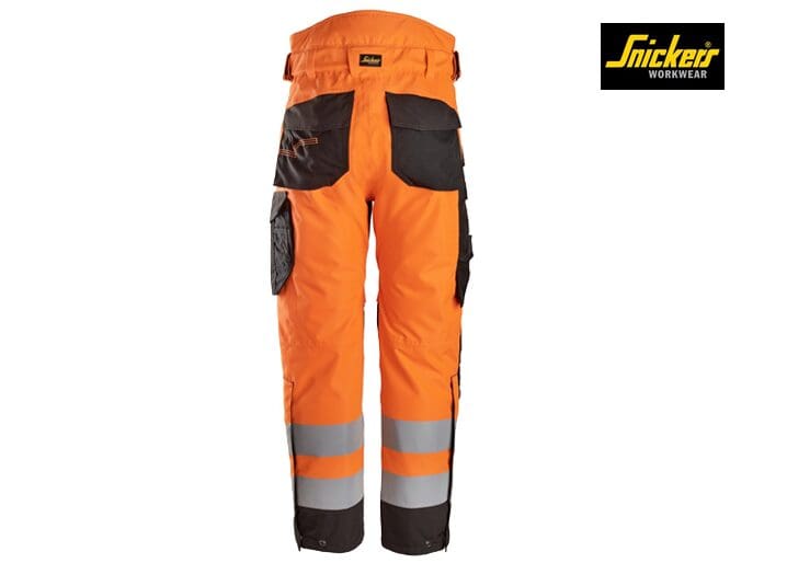 Snickers 6630 High-Vis Klasse 2 Waterproof 37.5® 2-laags Licht gewatteerde Werkbroek - Afbeelding 2