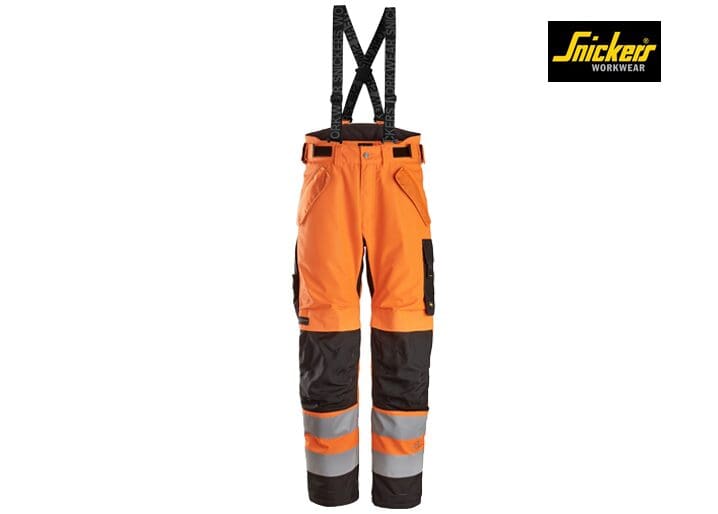 Snickers 6630 High-Vis Klasse 2 Waterproof 37.5® 2-laags Licht gewatteerde Werkbroek - Afbeelding 5