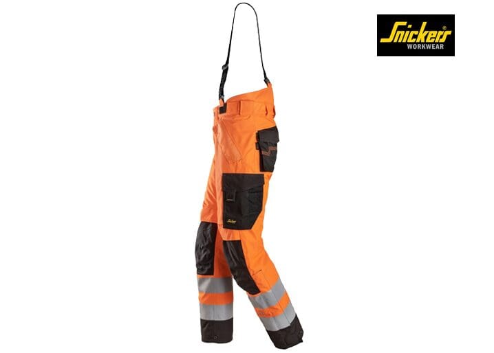 Snickers 6630 High-Vis Klasse 2 Waterproof 37.5® 2-laags Licht gewatteerde Werkbroek - Afbeelding 7