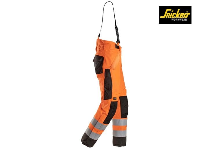 Snickers 6630 High-Vis Klasse 2 Waterproof 37.5® 2-laags Licht gewatteerde Werkbroek - Afbeelding 8