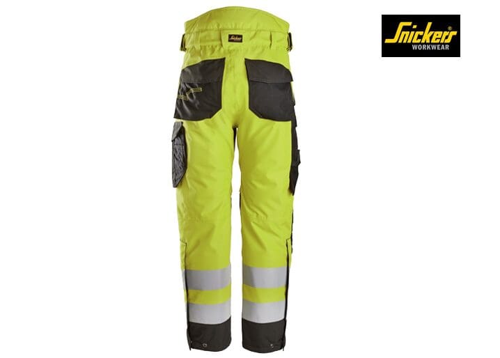 Snickers 6630 High-Vis Klasse 2 Waterproof 37.5® 2-laags Licht gewatteerde Werkbroek - Afbeelding 10