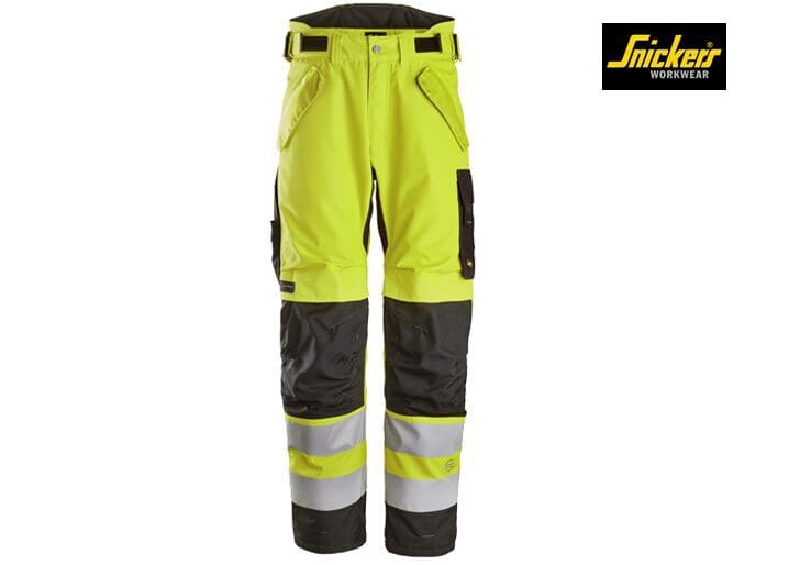 Snickers 6630 High-Vis Klasse 2 Waterproof 37.5® 2-laags Licht gewatteerde Werkbroek - Afbeelding 9