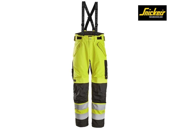 Snickers 6630 High-Vis Klasse 2 Waterproof 37.5® 2-laags Licht gewatteerde Werkbroek - Afbeelding 13