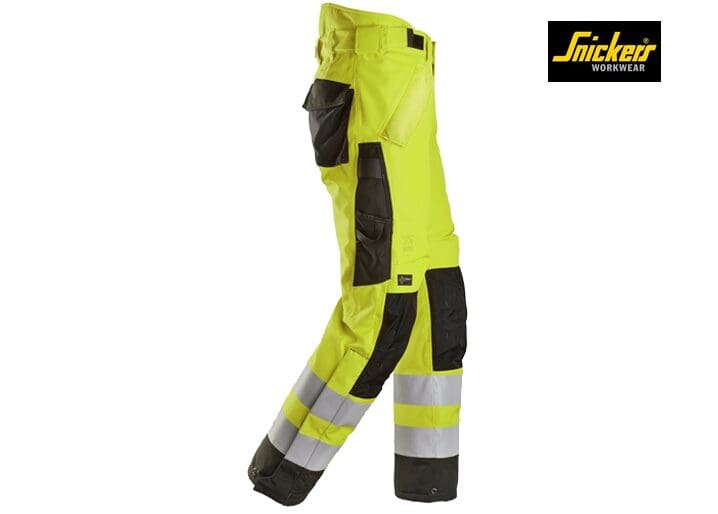 Snickers 6630 High-Vis Klasse 2 Waterproof 37.5® 2-laags Licht gewatteerde Werkbroek - Afbeelding 12