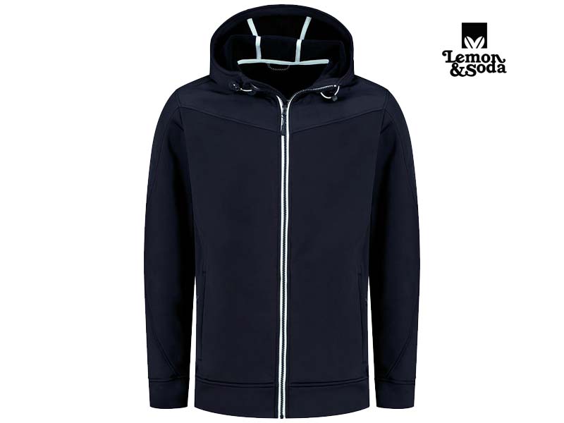 Lemon & Soda-LEM3610-Hooded Jacket_Dark Navy-Voorkant