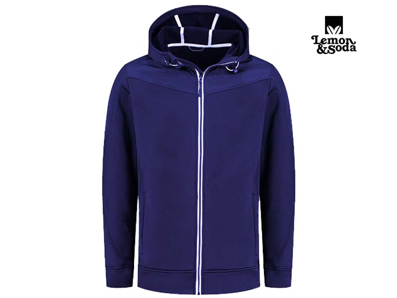 Lemon & Soda-LEM3610-Hooded Jacket_Royal Blue-Voorkant