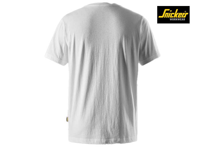 Snickers-2512-T-Shirt met V-hals_0900-White-Achterkant