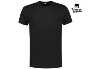 Lemon & Soda-LEM4501-Workwear Uni T-shirt_Black-Voorkant
