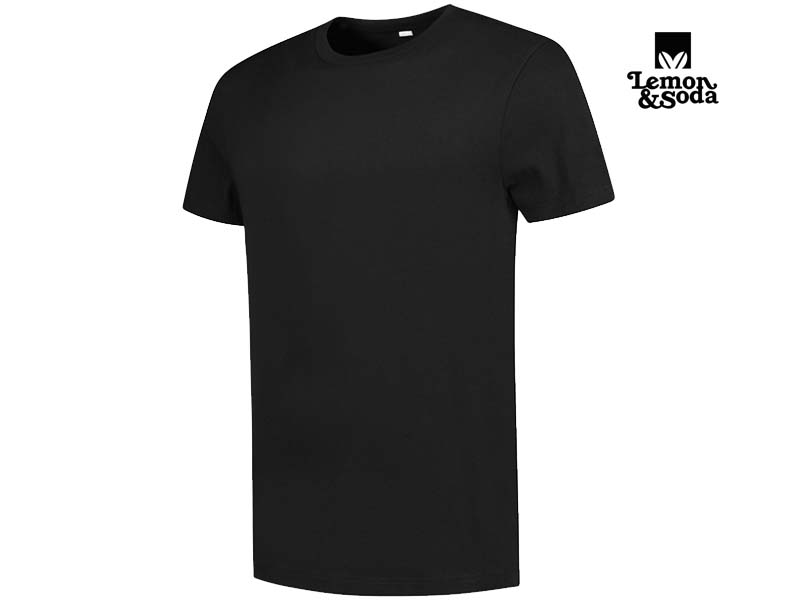 Lemon & Soda-LEM4501-Workwear Uni T-shirt_Black-Zijkant
