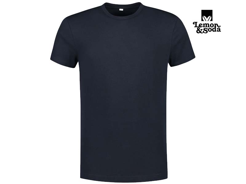 Lemon & Soda-LEM4501-Workwear Uni T-shirt_Dark Navy-Voorkant
