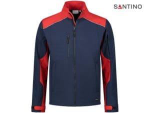 SANTINO-SOFTSHELL-JACK-TOUR-STRETCH-MODERN-FIT-1005008-REAL-NAVY-RED-VOORKANT
