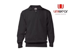Uniwear-ZSBU-Zipneck-Band-Sweater__Donkergrijs