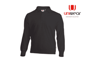 Uniwear-LSPU-Longsleeve-Polo__Donkergrijs
