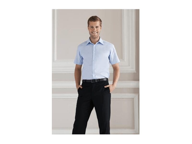 Russell R-923M-0 Heren Shirt korte mouw Poplin