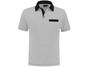 Indushirt PS 200 Polo-shirt grey_black_front2