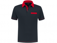 Indushirt PS 200 Polo-shirt marine_red_front2