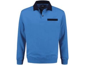 Indushirt PSW 300 Polo-sweater cornflower_blue_marine_front2