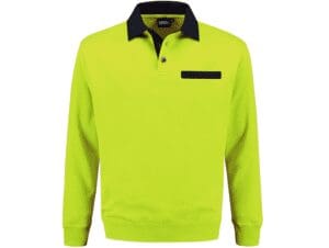 Indushirt PSW 300 Polo-sweater lime_marine_front2