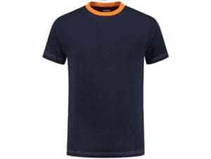Indushirt TS 180 T-shirt marine_orange_front2