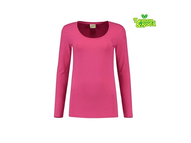 Lemon & Soda T-shirt Crewneck Cot/Elast Lange Mouw For Her LEM1267 - Afbeelding 14