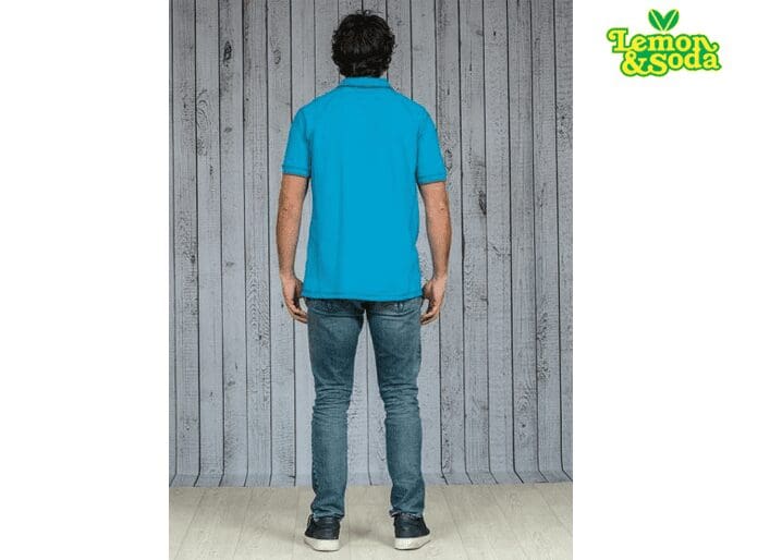 Lemon & Soda Polo Flatlock Korte Mouw Voor Heren - LEM3517 - Afbeelding 9