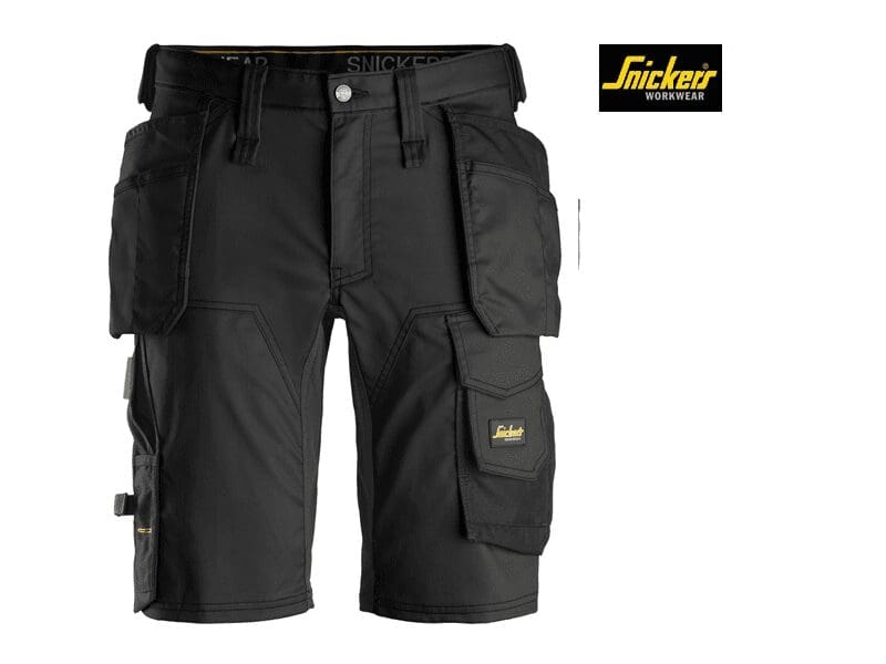 Snickers-6141-AllroundWork-Stretch-Korte-Broek-met-Holsterzakken_zwart_0404