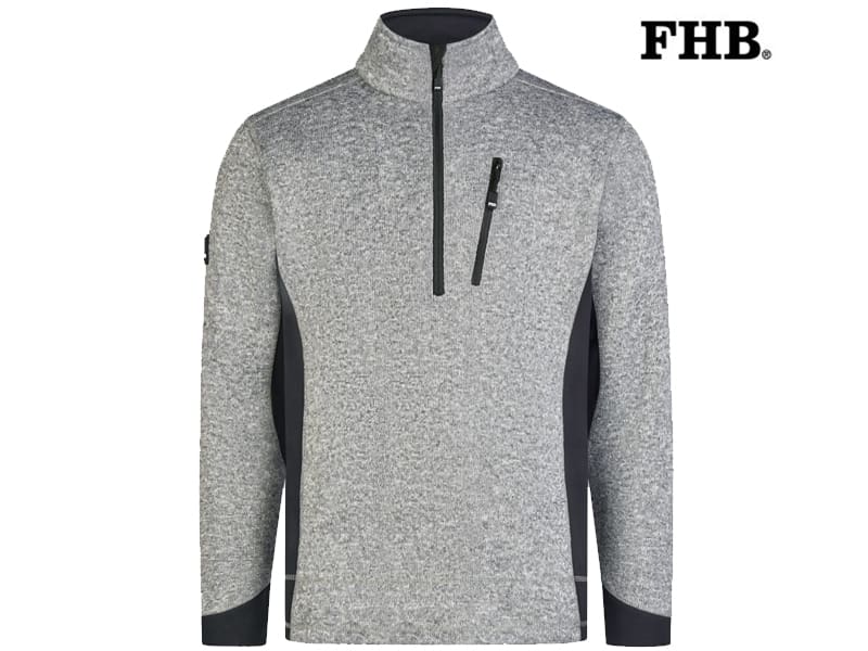FHB-79595_Fleece--Trui-Patrick_grijs_zwart_1120