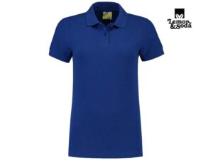 Lemon & Soda-LEM3535-Basic Polo for her_Royal Blue-Voorkant