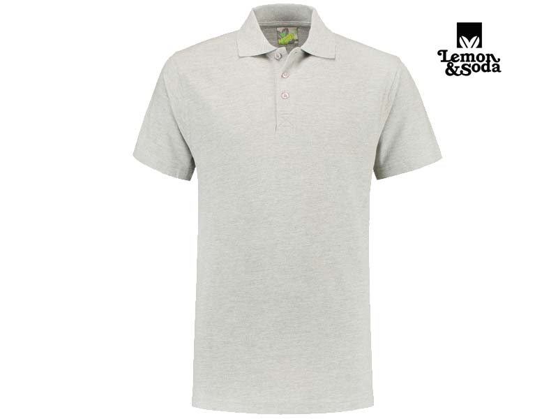 Lemon & Soda-LEM3540-Basic Polo_Ash-Voorkant