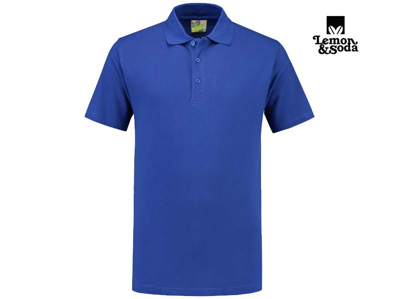 Lemon & Soda-LEM3540-Basic Polo_Royal Blue-Voorkant