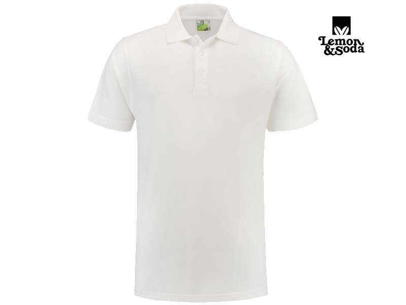 Lemon & Soda-LEM3540-Basic Polo_White-Voorkant