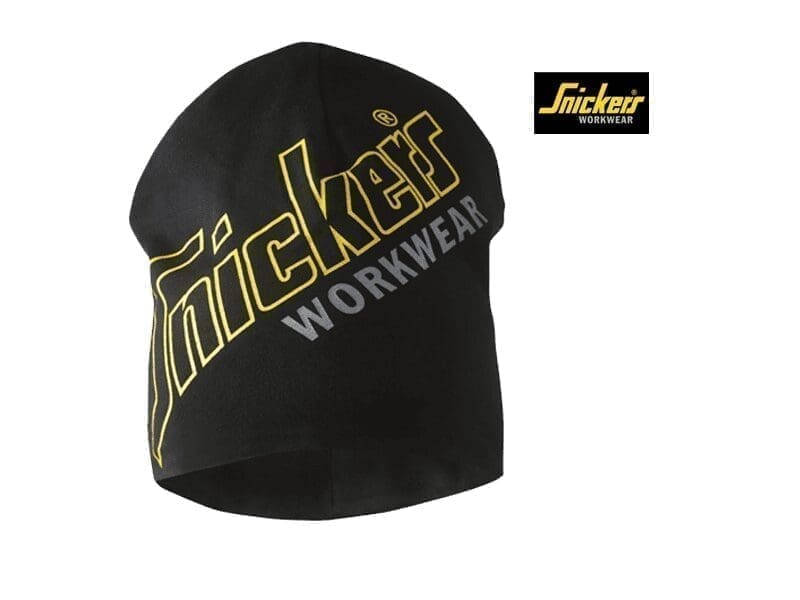 snickers-9017-AllroundWork-Cotton-Printed-Beanie_zwart_0400