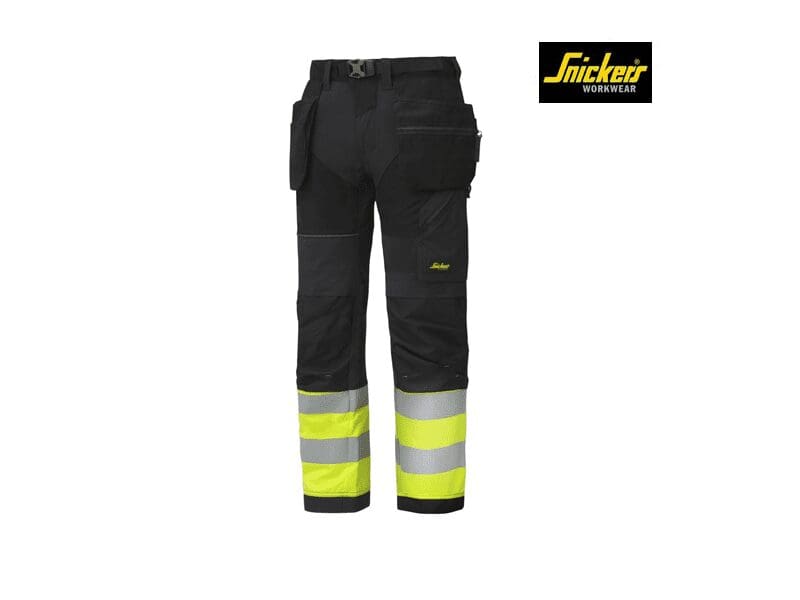 Snickers 6931 FlexiWork High-Vis Werkbroek+ met holsterzakken - Afbeelding 2
