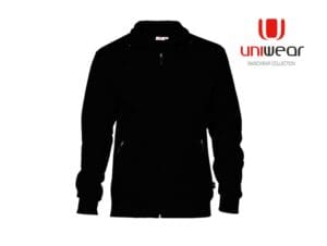 Uniwear-SJU-Sweatjacket__Zwart