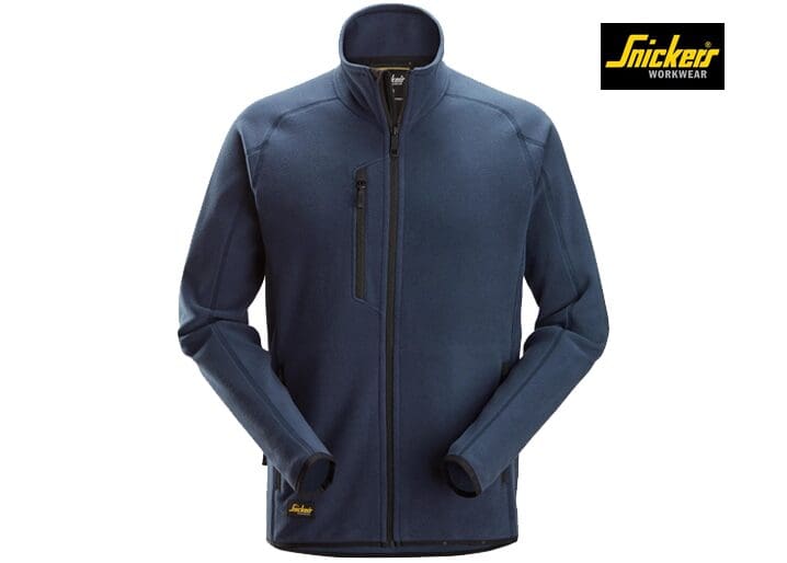 Snickers-8422-Polartec® Shed Less Fleece Jack_9500-Navy-Voorkant