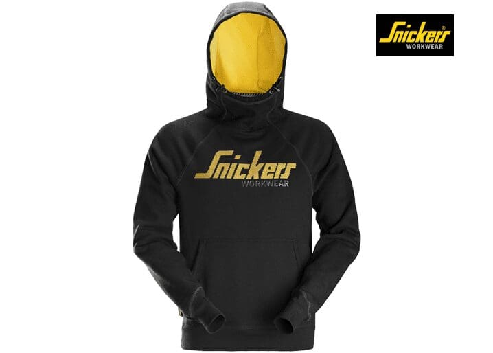 Snickers-2889-Logo-Hoodie_Front-Black-0400