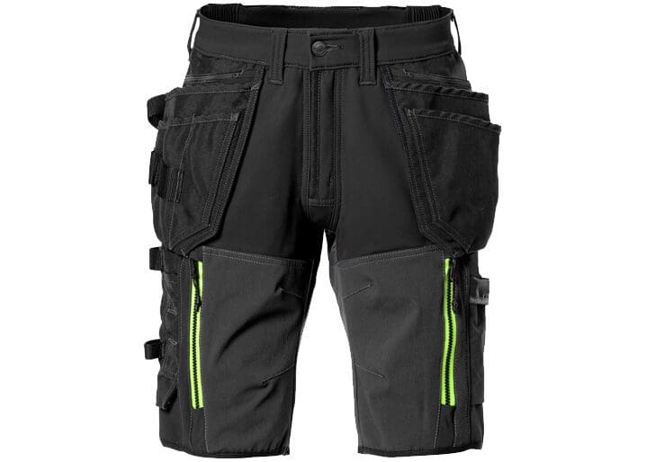 Fristads-129488-kORTE-BROEK-STRETCH-2567-STP_940-Zwart-voorkant