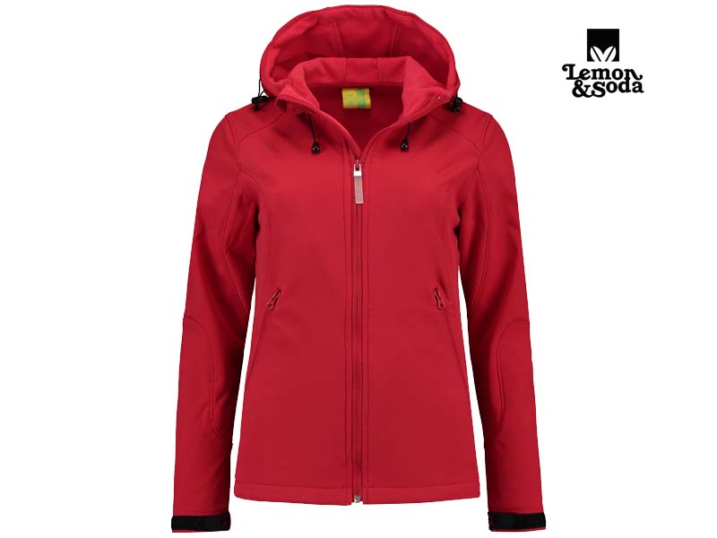 Lemon & Soda Jacket Capuchon Softshell Voor Dames - LEM3627 - Afbeelding 9