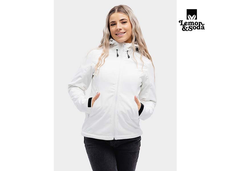 Lemon & Soda Jacket Capuchon Softshell Voor Dames - LEM3627 - Afbeelding 11
