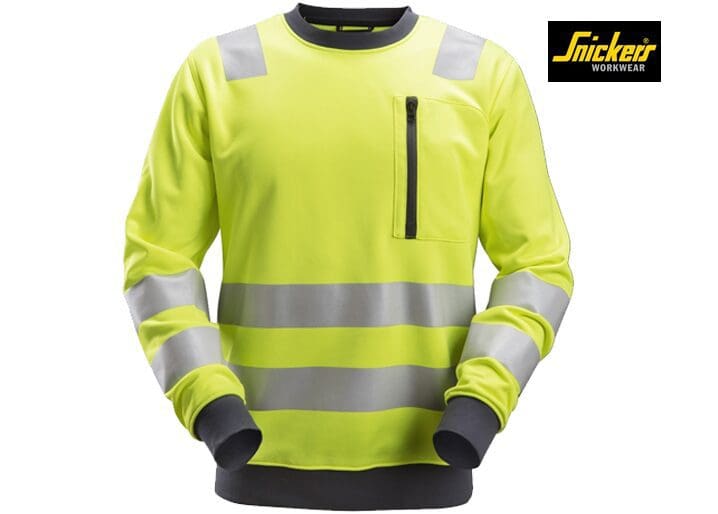 Snickers 8037 AllroundWork High-Vis Sweatshirt Klasse 2/3 - Afbeelding 2