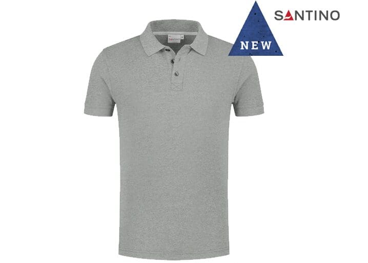 SANTINO-POLOSHIRT-MAX+ EXTRA-LONG-MODERN-FIT-1222646-SPORT-GREY-VOORKANT