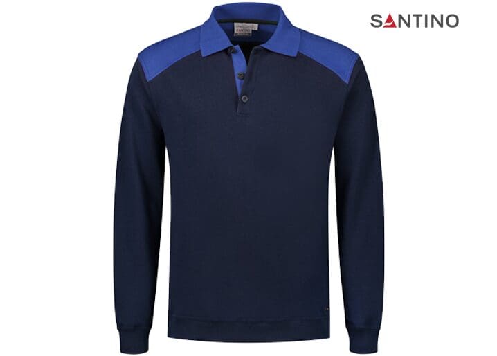 SANTINO-POLOSWEATER-TESLA-REGULAR-FIT-1005772-REAL-NAVY-ROYAL-BLUE-VOORKANT