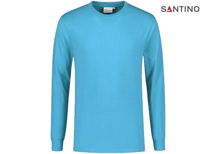 SANTINO-T-SHIRT-JAMES-REGULAR-FIT-1014146-AQUA-VOORKANT