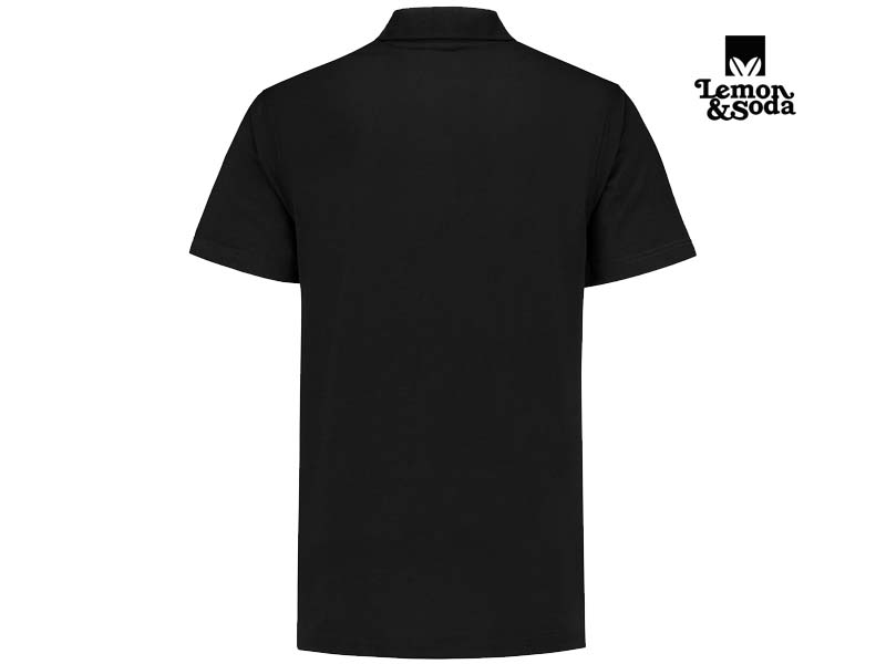 Lemon & Soda-LEM3500-Basic Mix Polo_Black-Achterkant