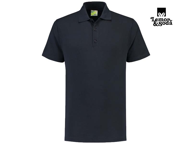 Lemon & Soda-LEM3500-Basic Mix Polo_Dark Navy-Voorkant