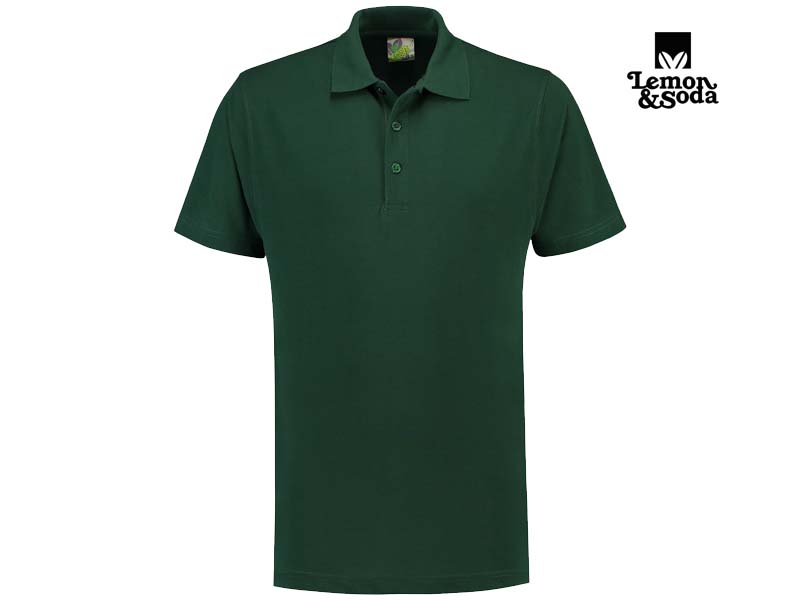 Lemon & Soda-LEM3500-Basic Mix Polo_Forest Green-Voorkant