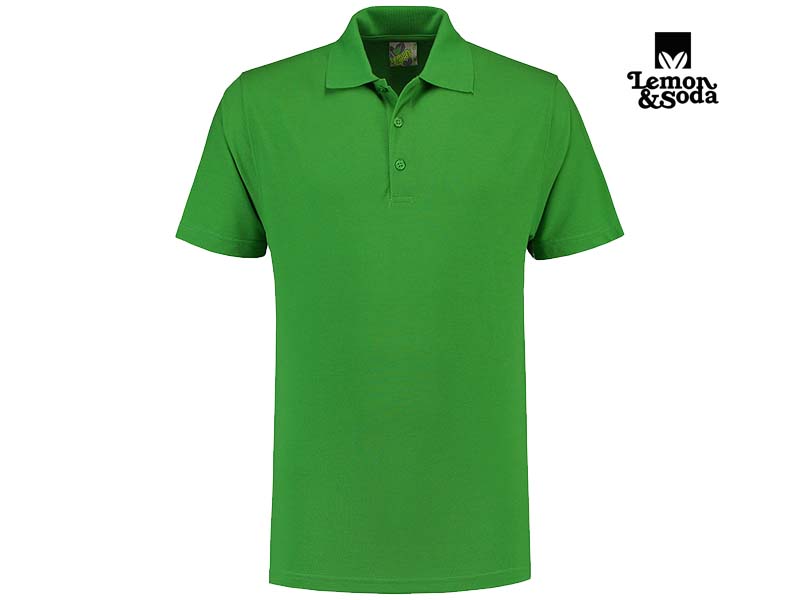 Lemon & Soda-LEM3500-Basic Mix Polo_Lime-Voorkant