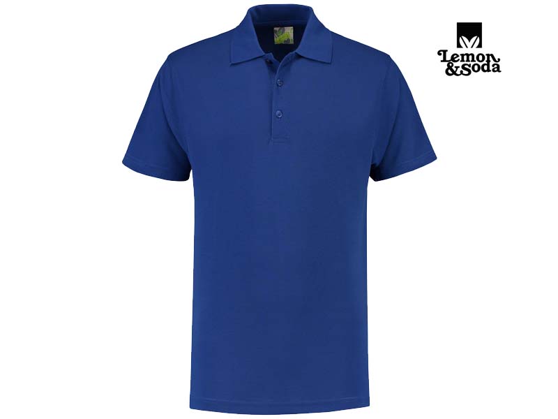 Lemon & Soda-LEM3500-Basic Mix Polo_Royal Blue-Voorkant